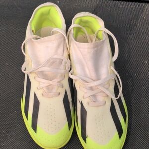 Neon Yellow and Black Athletic Shoes